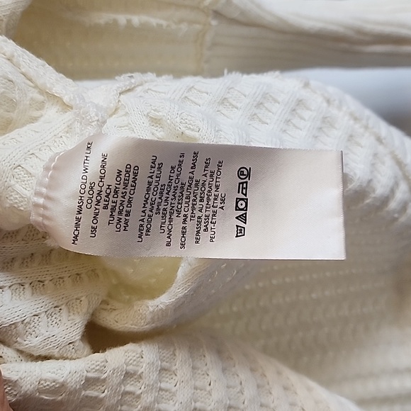 NWOT FREE PEOPLE New Magic Thermal size Large in color Bones / cream - Picture 11 of 13